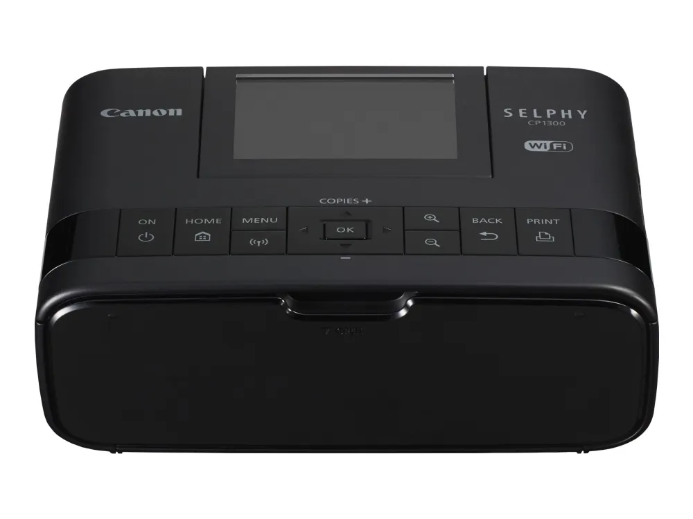 Canon SELPHY CP1300 - Printer - farve - farvesublimering - 148 x 100 mm op til 0.78 min./side (farve) - USB, USB vært, Wi-Fi - sort - (Blæk og papir sælges separat)