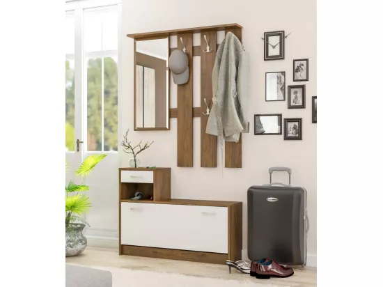 Meuble d'entrée ORION Chêne foncé - SANS ARMOIRE