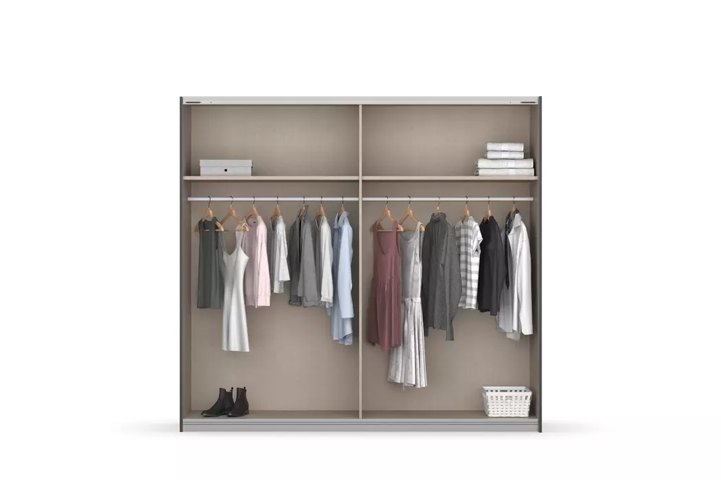 Schwebetürenschrank Moßbach 226 x 210 cm