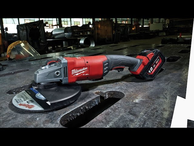 Milwaukee M18 FLAG230XPDB-121C 18V Li-Ion Accu haakse slijper set (1x 12.0Ah accu) in koffer - 230mm - koolborstelloos