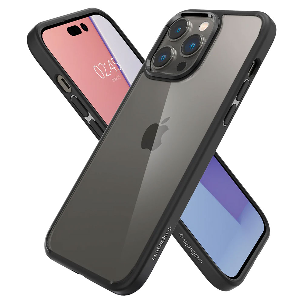 iPhone 14 Pro Ultra Hybrid Case Hülle (ACS04961) - Schwarz / Transparent