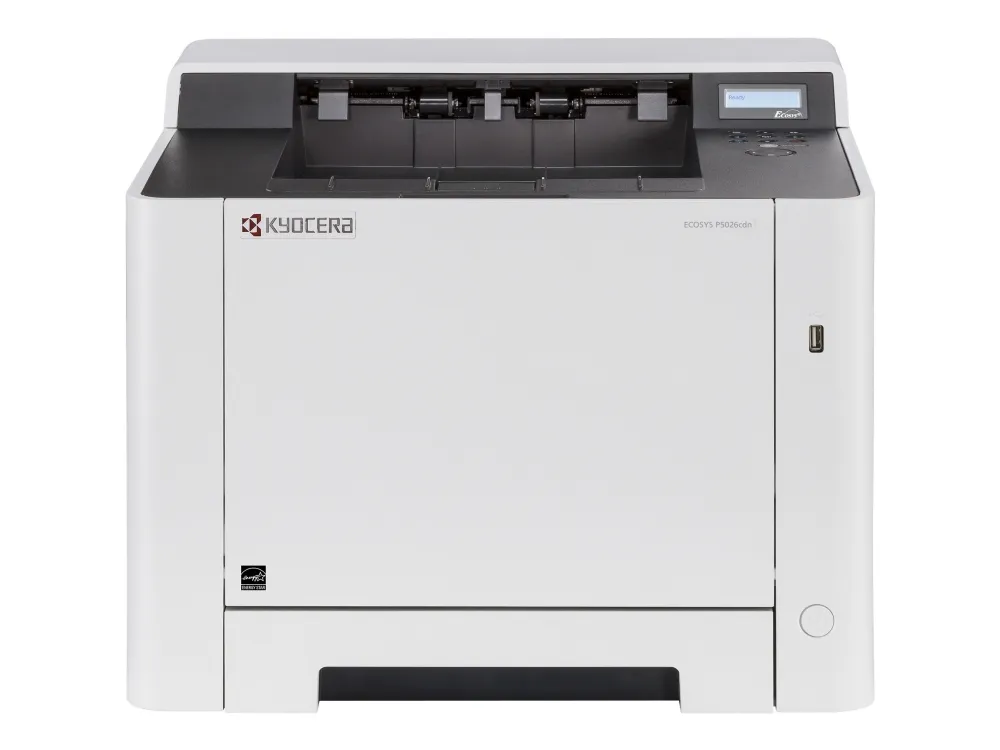 Kyocera ECOSYS P5026cdn - Printer - farve - Duplex - laser - A4/Legal - 9600 x 600 dpi - op til 26 spm (mono) / op til 26 spm (farve) - kapacitet: 300 ark - USB 2.0, Gigabit LAN, USB vært
