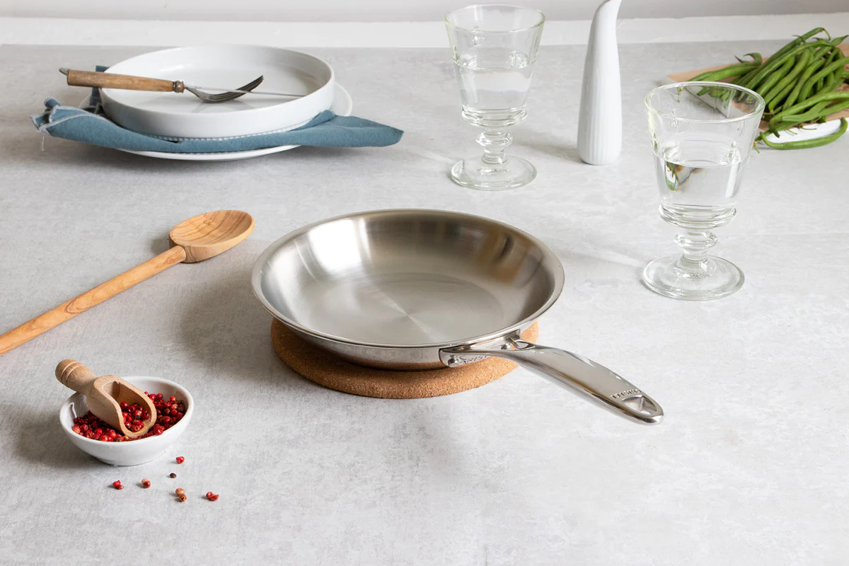 Poêle inox Castel'Pro fixe 20cm Cristel