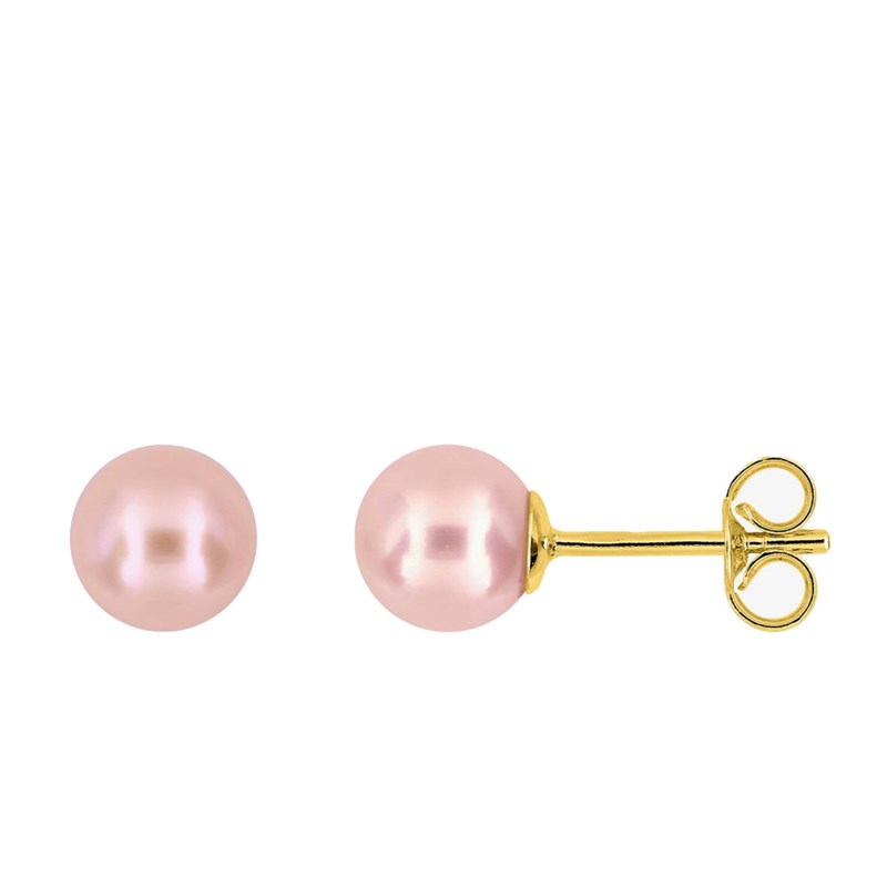 Boucles d'oreilles femme - perle - Or 18 Carats