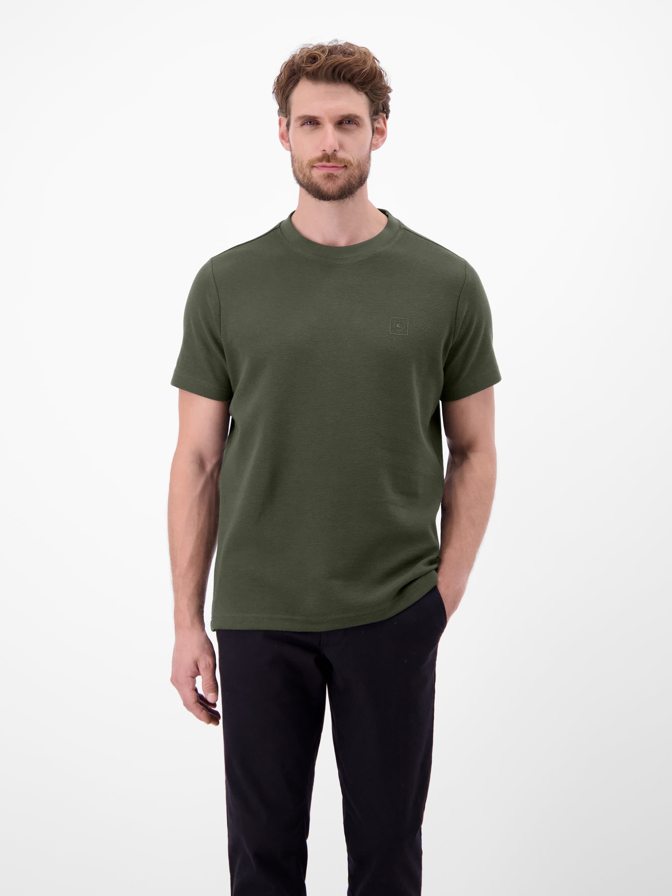 Herren T-Shirt in Strukturqualität