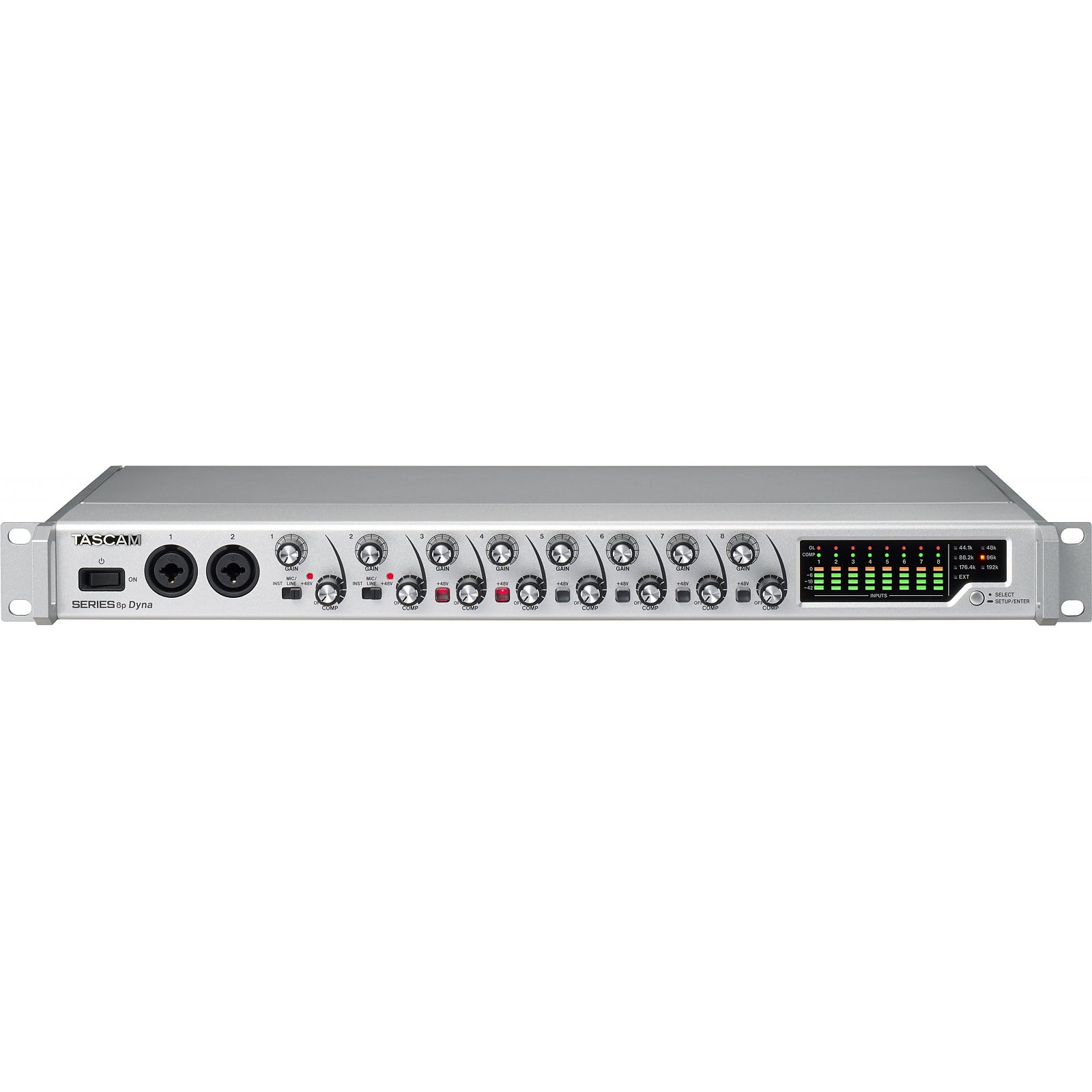 Tascam Series 8p Dyna microfoon preamp met analoge compressor