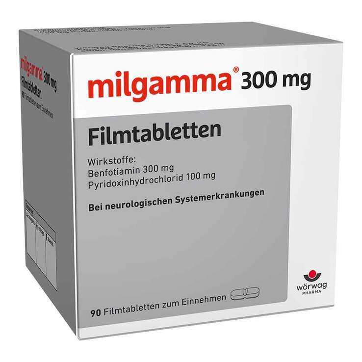 milgamma® 300 mg Vitamin B1 + 100 mg Vitamin B6, 90 St