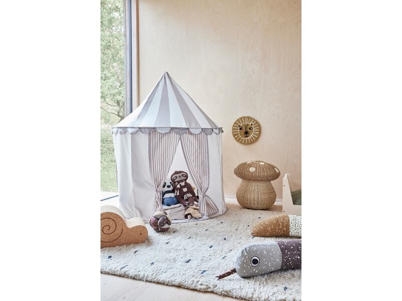 OYOY Spielzelt Zirkus 124 cm, Braun Zelt zum Spielen