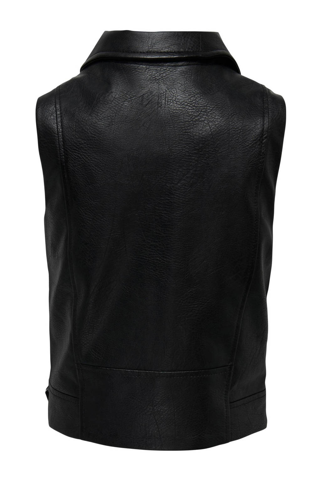 ONLY imitatieleren gilet KOGVERA zwart
