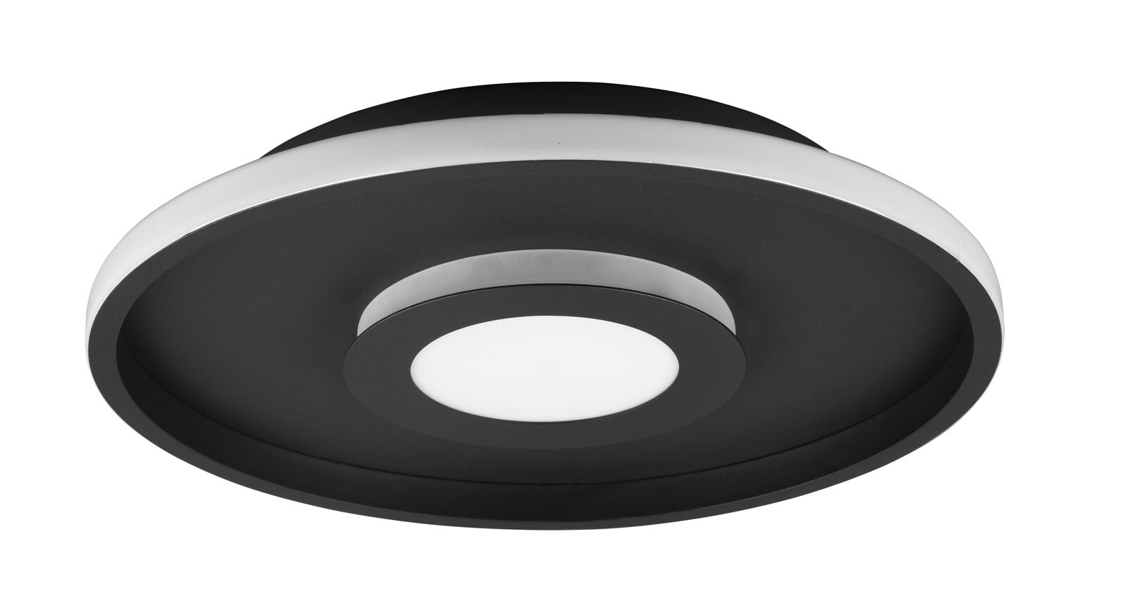 Ascari Deckenleuchte silberfarben 680819306, D/H: 40/6,8 cm, Metall
