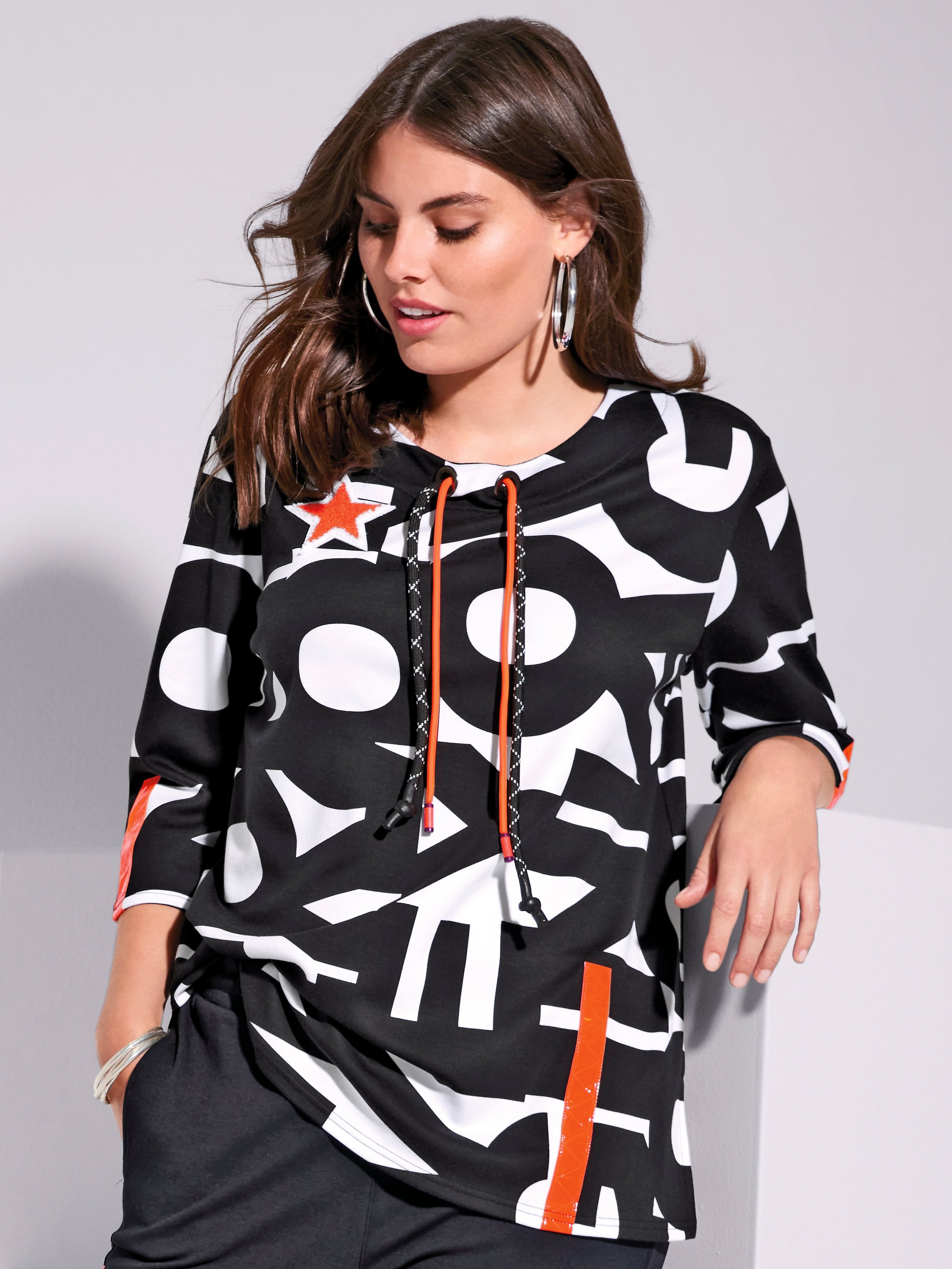 Sweatshirt mit 3/4-Arm