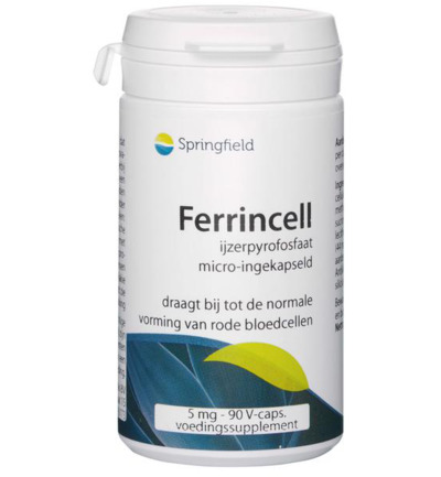 Springfield Ferrincell 44 mg – ijzer pyrofosfaat 5 mg (90 vega capsules)