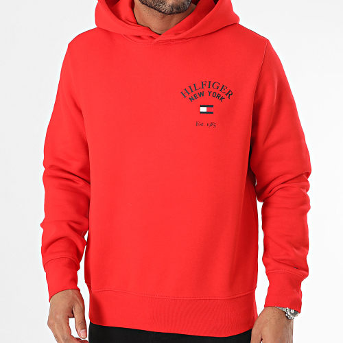 Sweat Capuche Arched Varsity 3641 Rouge