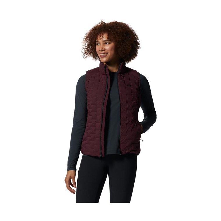 Mountain Hardwear Stretchdown Light Vest Women Cocoa Red