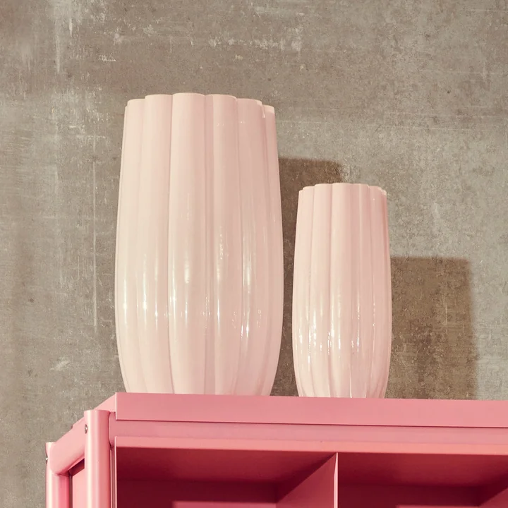 Pols Potten - Melon Vase Hurricane, light pink