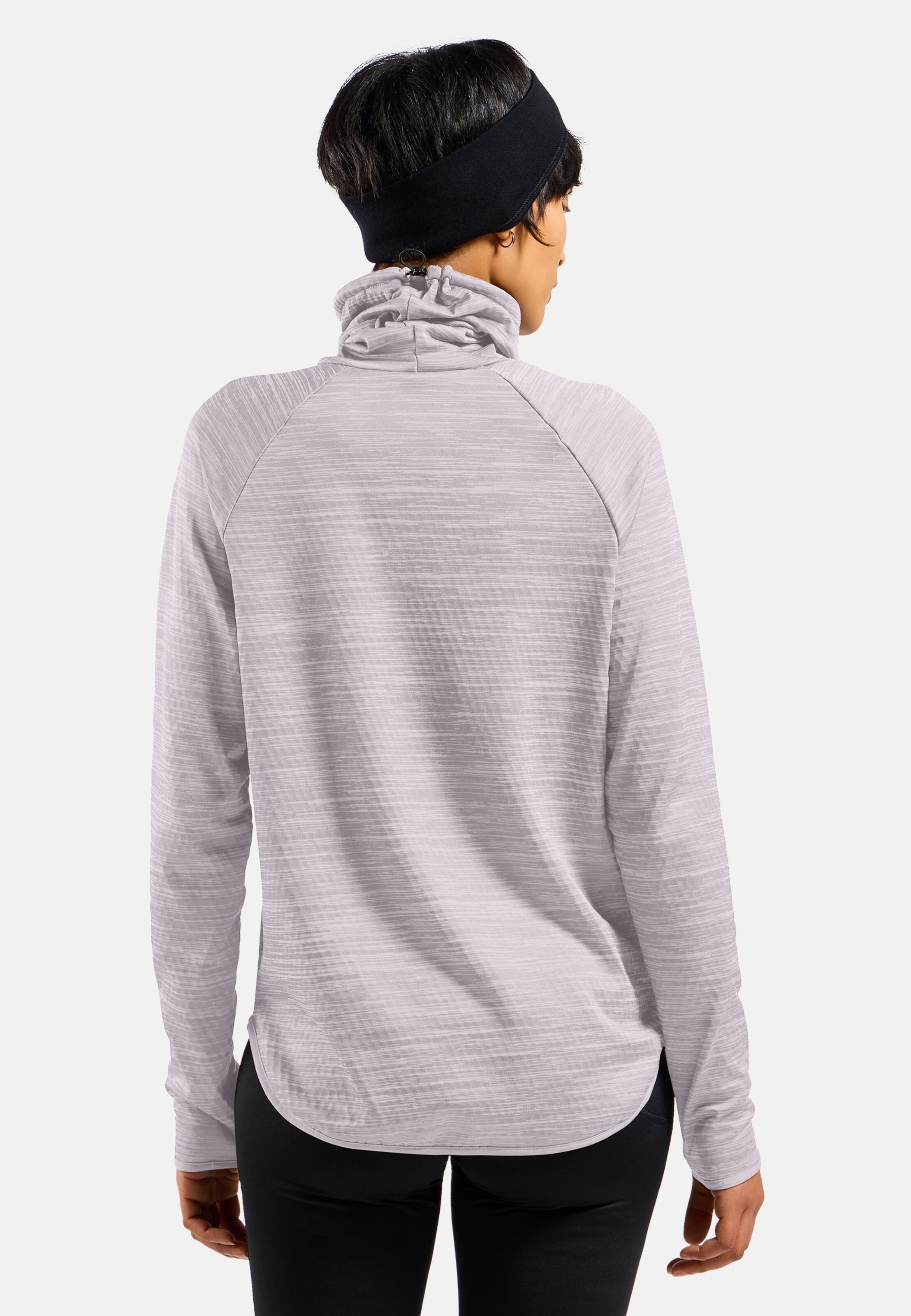 Run Easy Warm Mid Layer in misty lilac melange