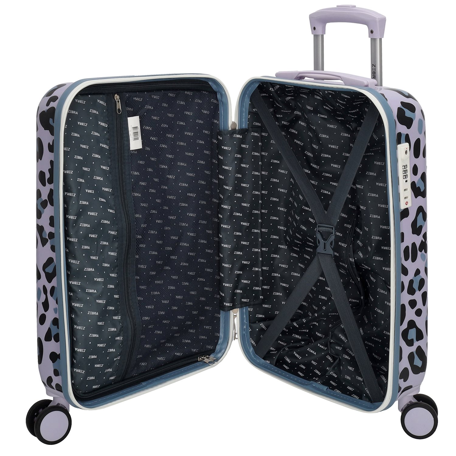 Zebra Trends Animal Travel Cabin Trolley panther lila