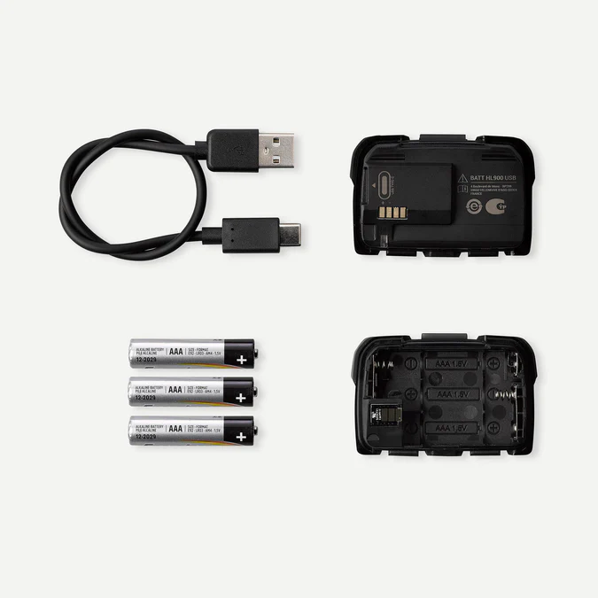 Decathlon Forclaz - Lanterna de Cabeça Recarregável Forclaz HL900 USB V3 600 Lúmens