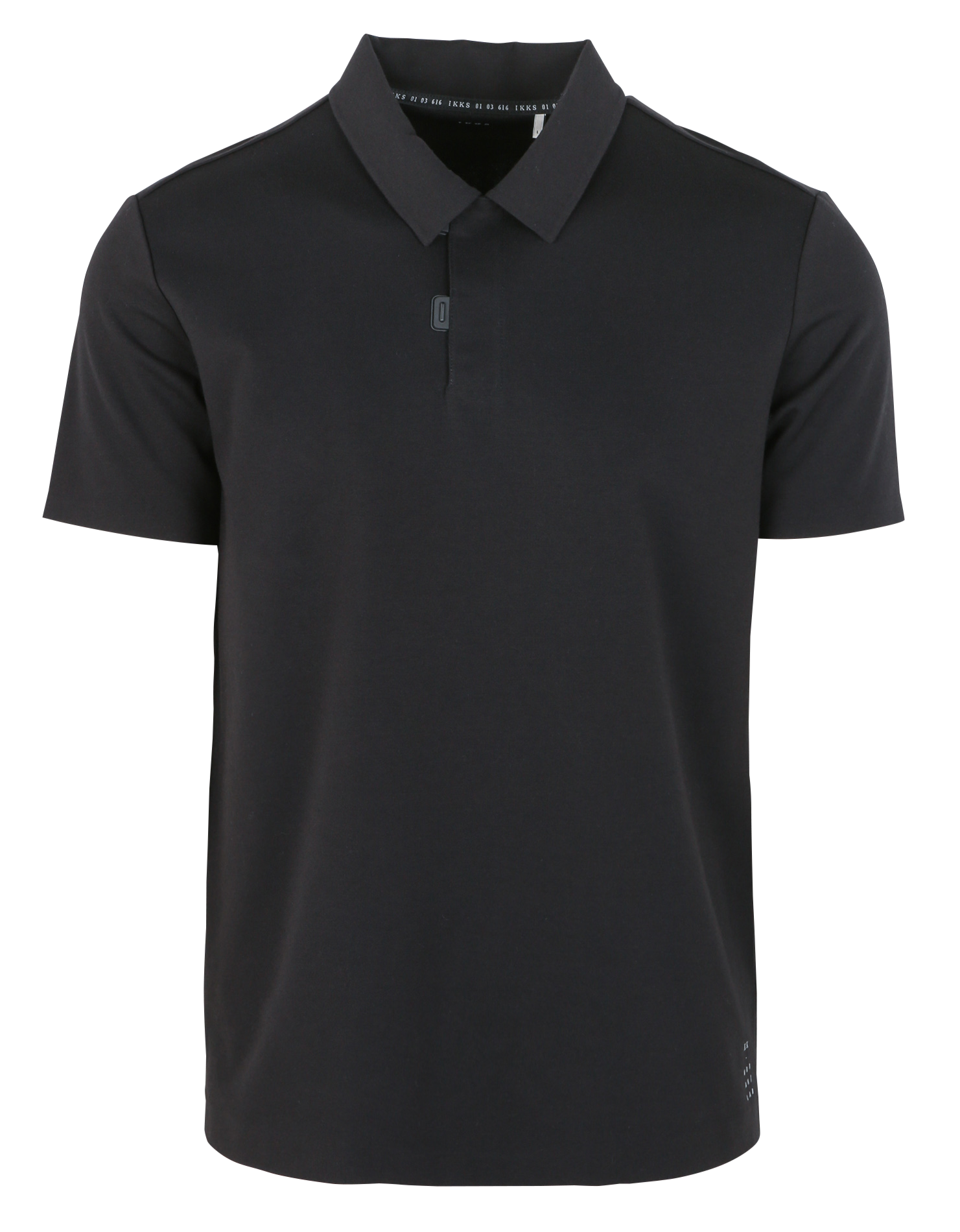 Polo regular-fit en coton mélangé | Noir