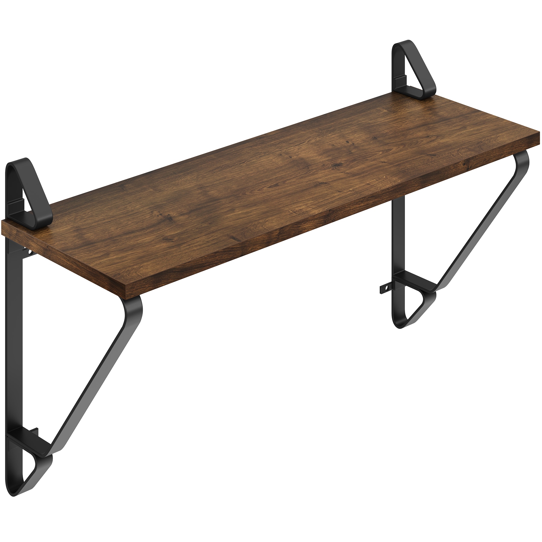 tectake® 2er Set Wandregal, Industrial Style, Belastbarkeit je Regal 15 kg, 60 x 20 x 33,5 cm
