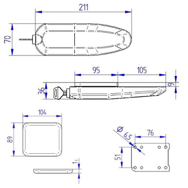 Serrure Universal Lock Thule Noir