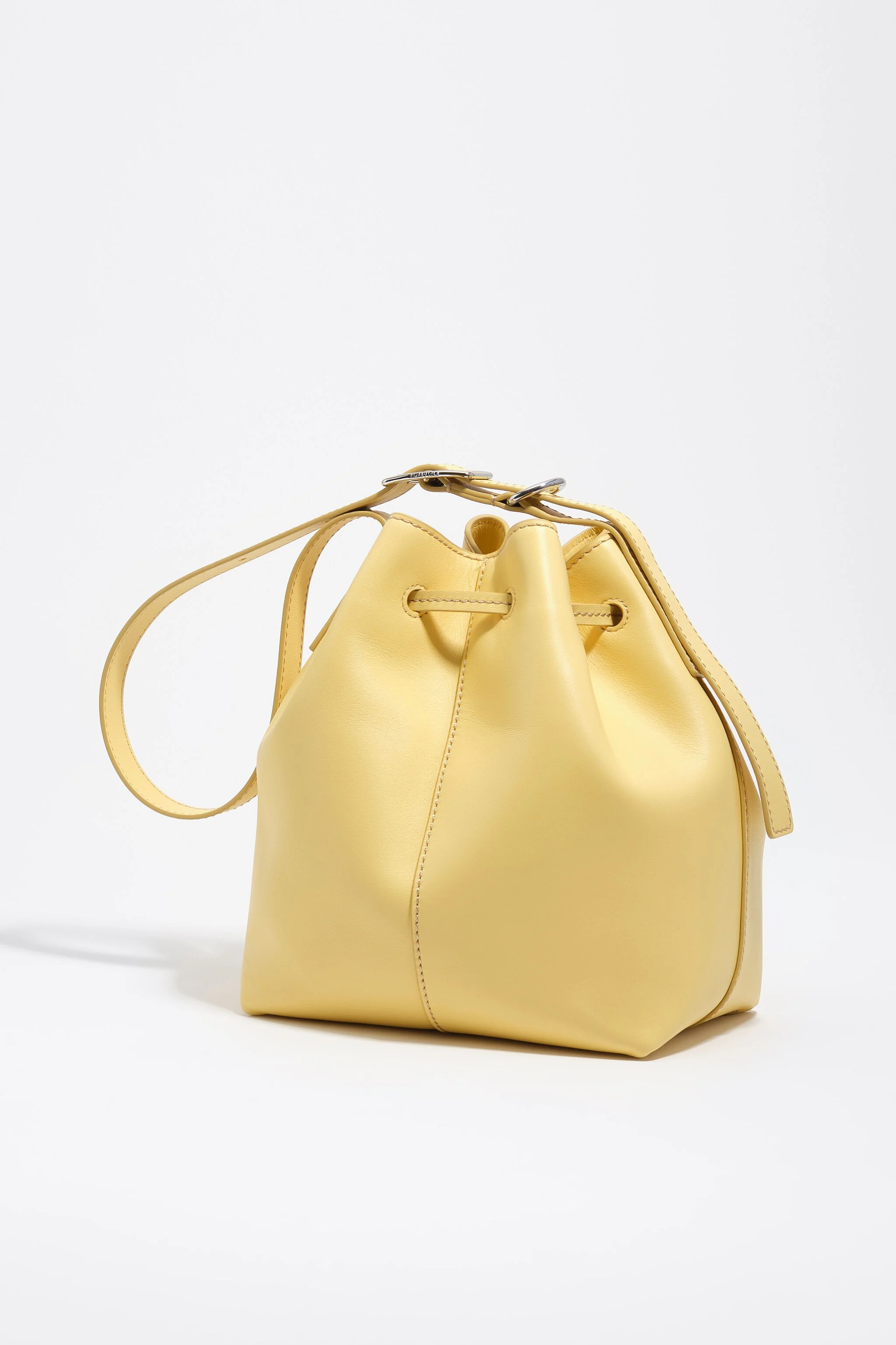 Bolsa grande Carlino em couro cor banana