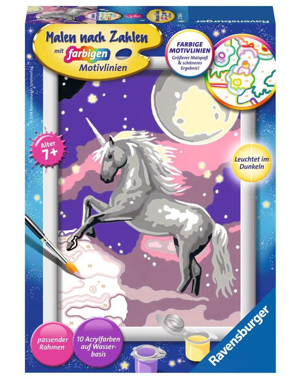Mal-Set MALEN NACH ZAHLEN SERIE E – EINHORN 13-teilig