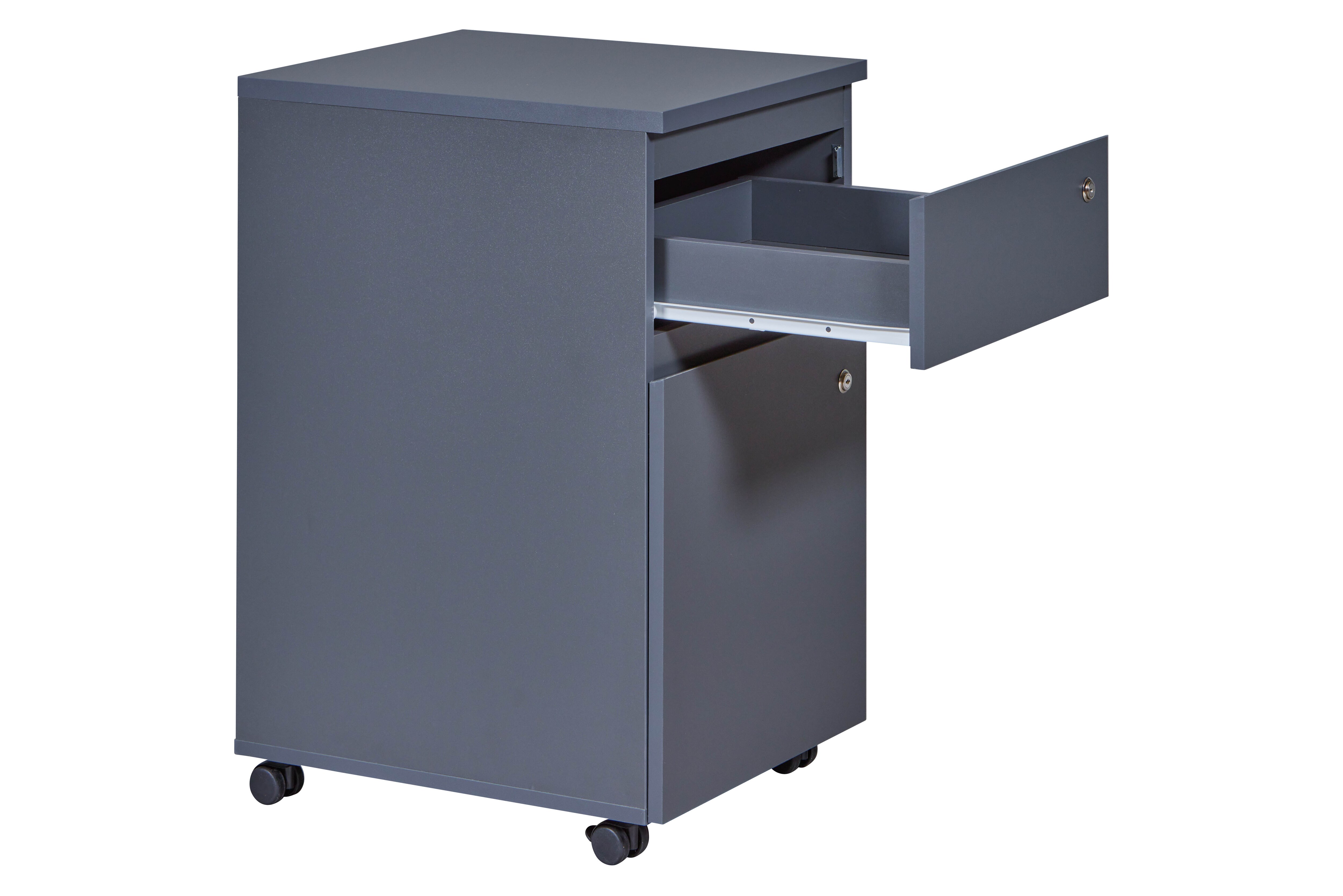 Inter Link Rollcontainer File Guard abschließbar - Anthrazit
