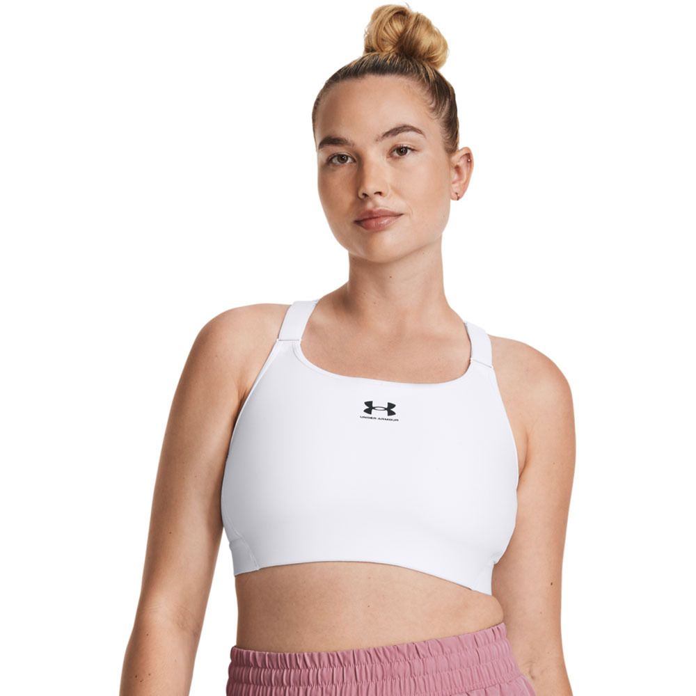 Under Armour HEATGEAR® HIGH - Brassière Femme blanc
