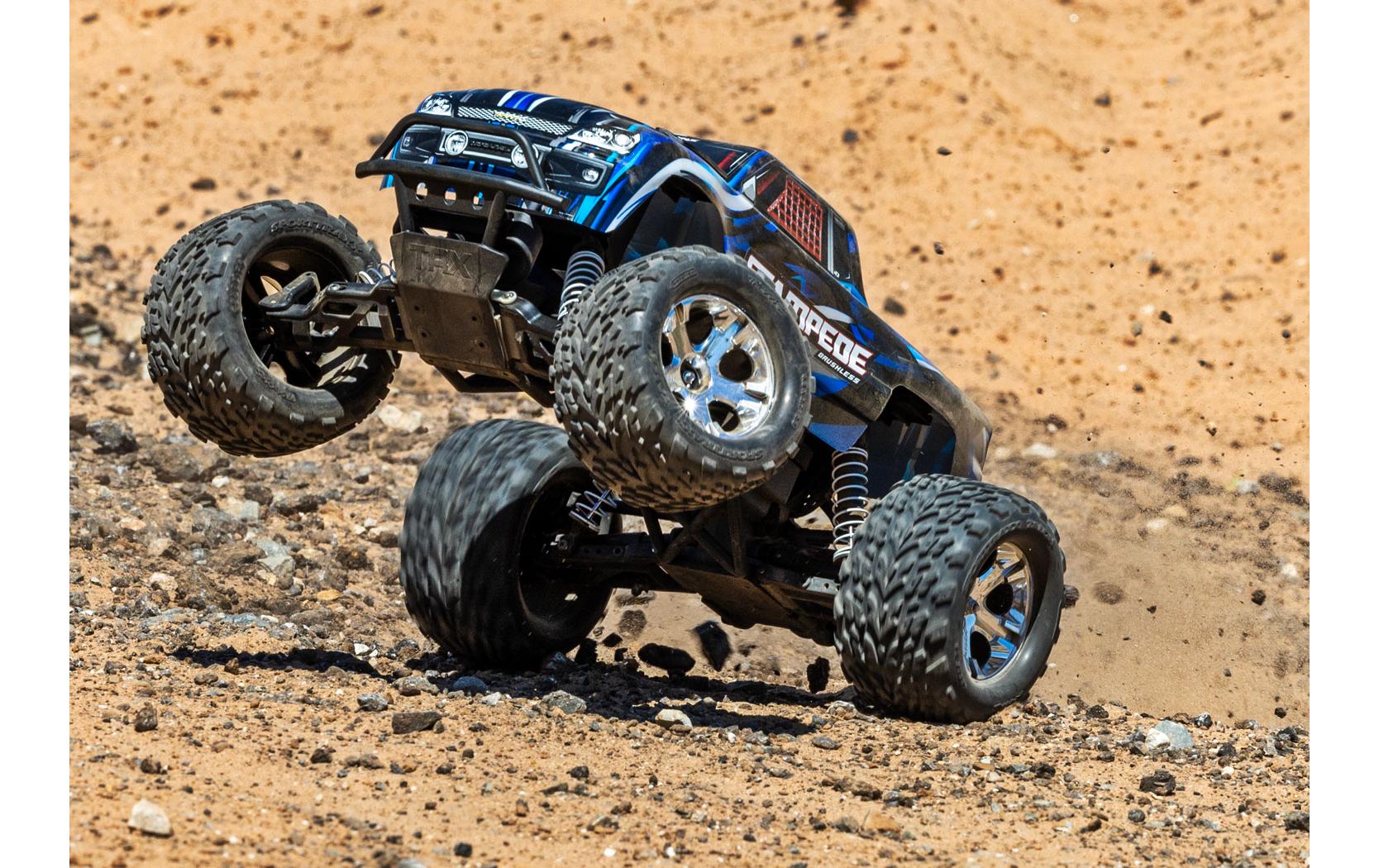 Monster Truck Stampede HD BL-2s 2WD Blau, ARTR, 1:10<br>Robuster 2WD Monstertruck
