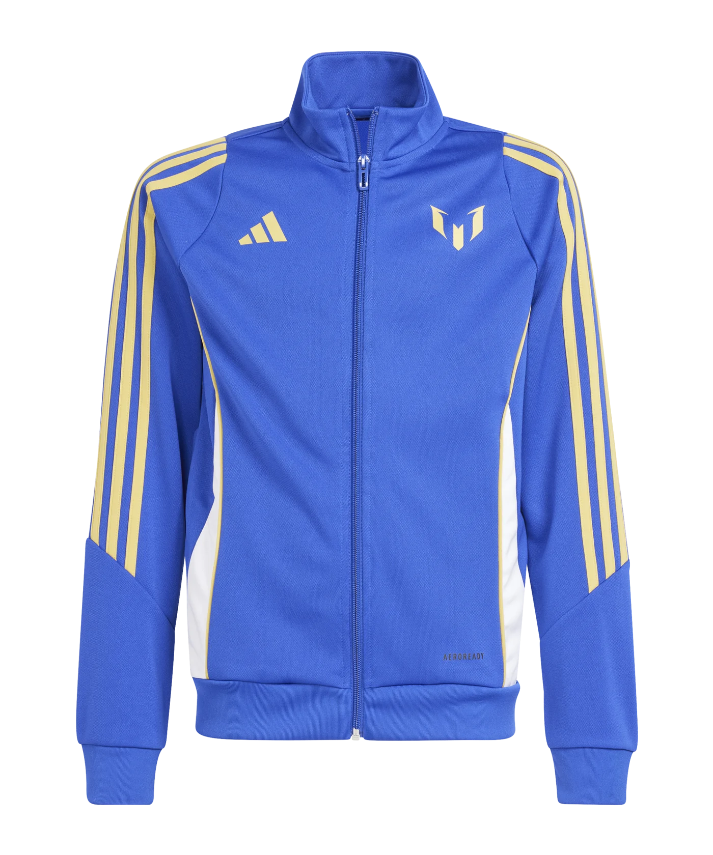 adidas Messi Trainingsjacke Kids Blau Weiss