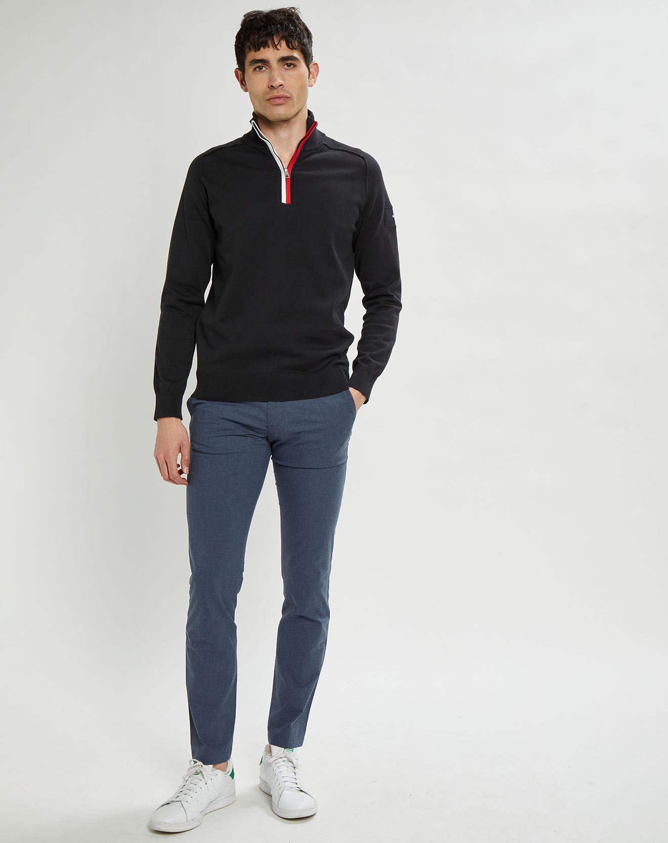 Tommy Hilfiger Pantalon ajusté Bleecker Tropical Look bleu marine