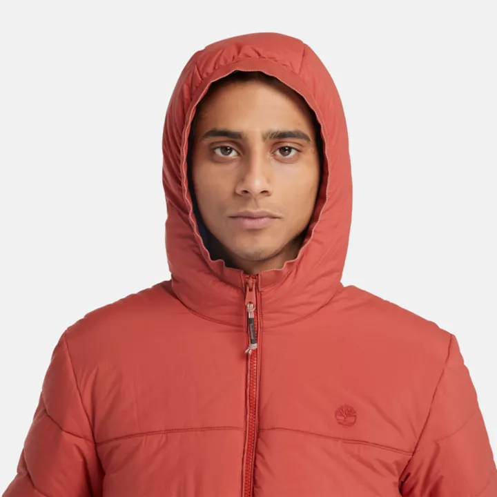 Doudoune à capuche Garfield Thermarange pour homme en rouge