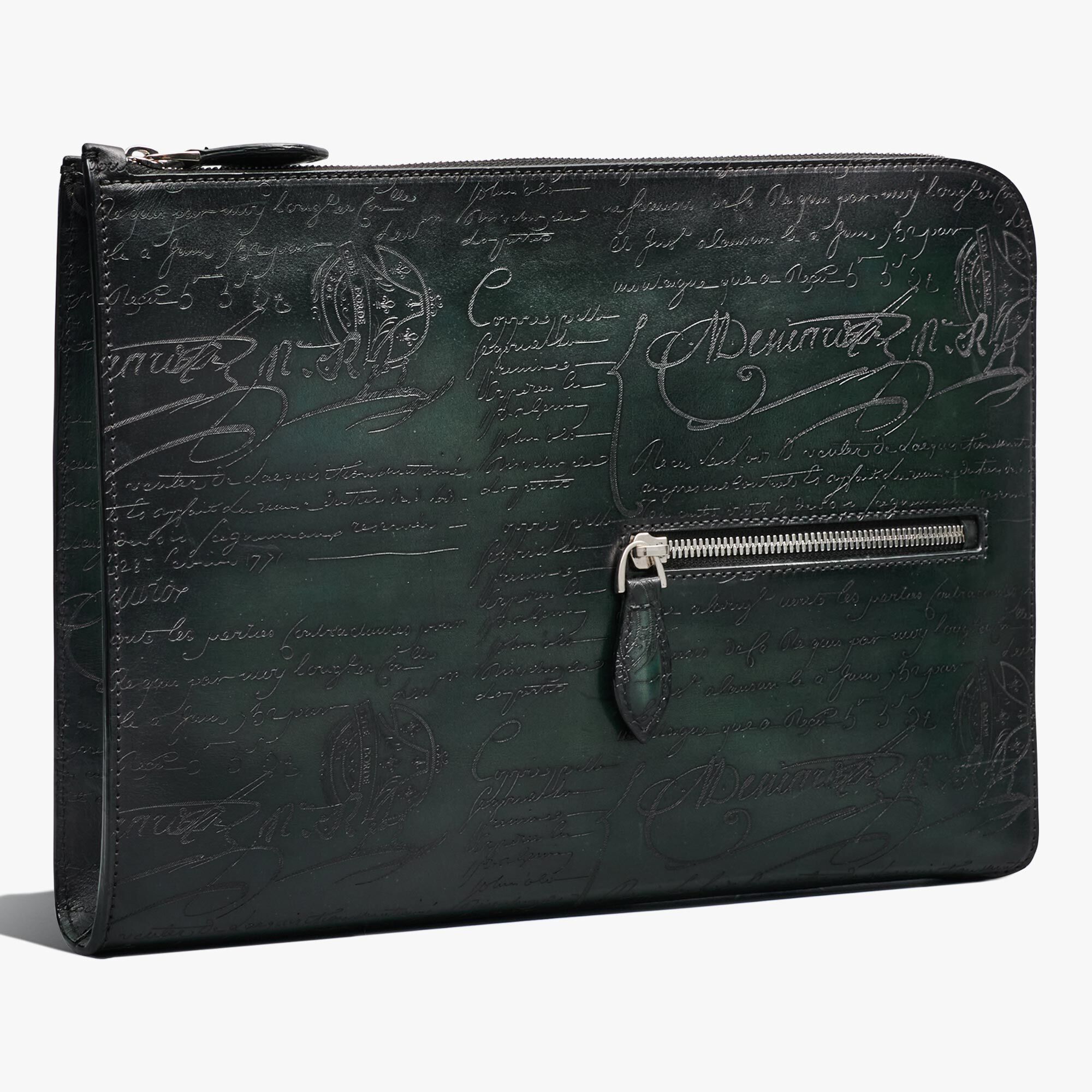 Pochette Nino Tgm En Cuir Scritto