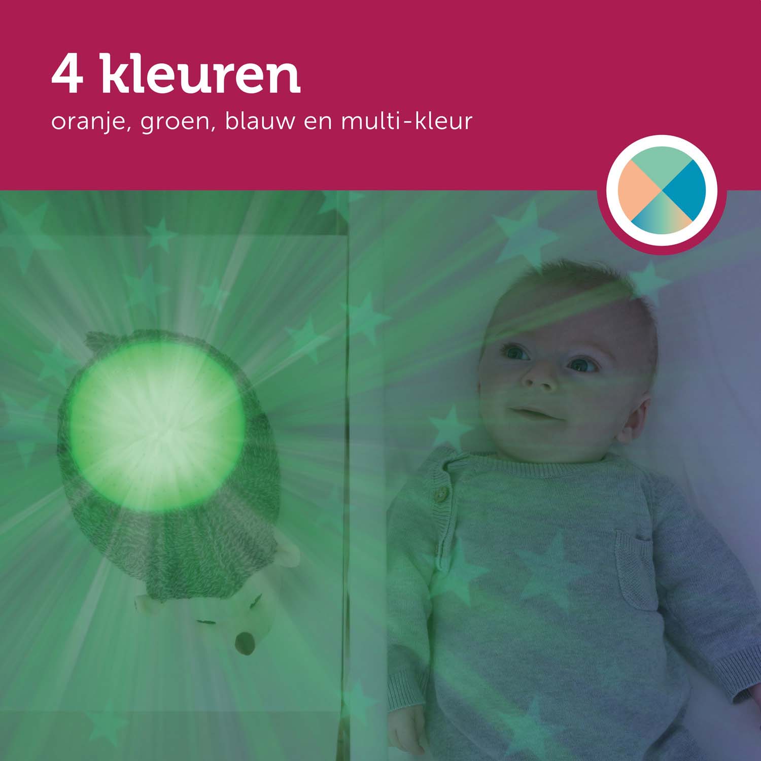 Zazu muziek projector harry de egel grijs