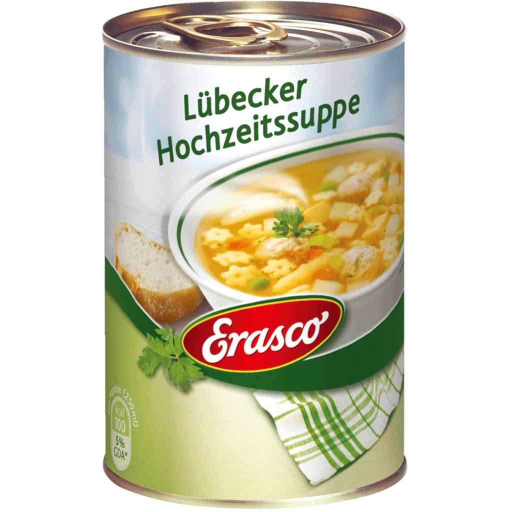 Erasco Suppen Lübecker Hochzeitssuppe 390ml MHD:30.12.27