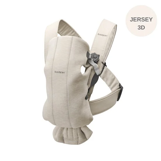 Porte-bébé Mini   Beige Clair Jersey 3D        de               BabyBjörn