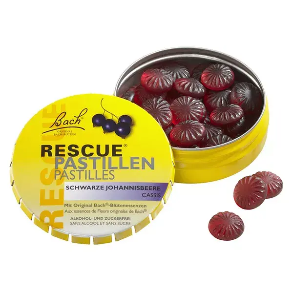 Pastilhas Rescue sabor Groselha Preta - 50 g