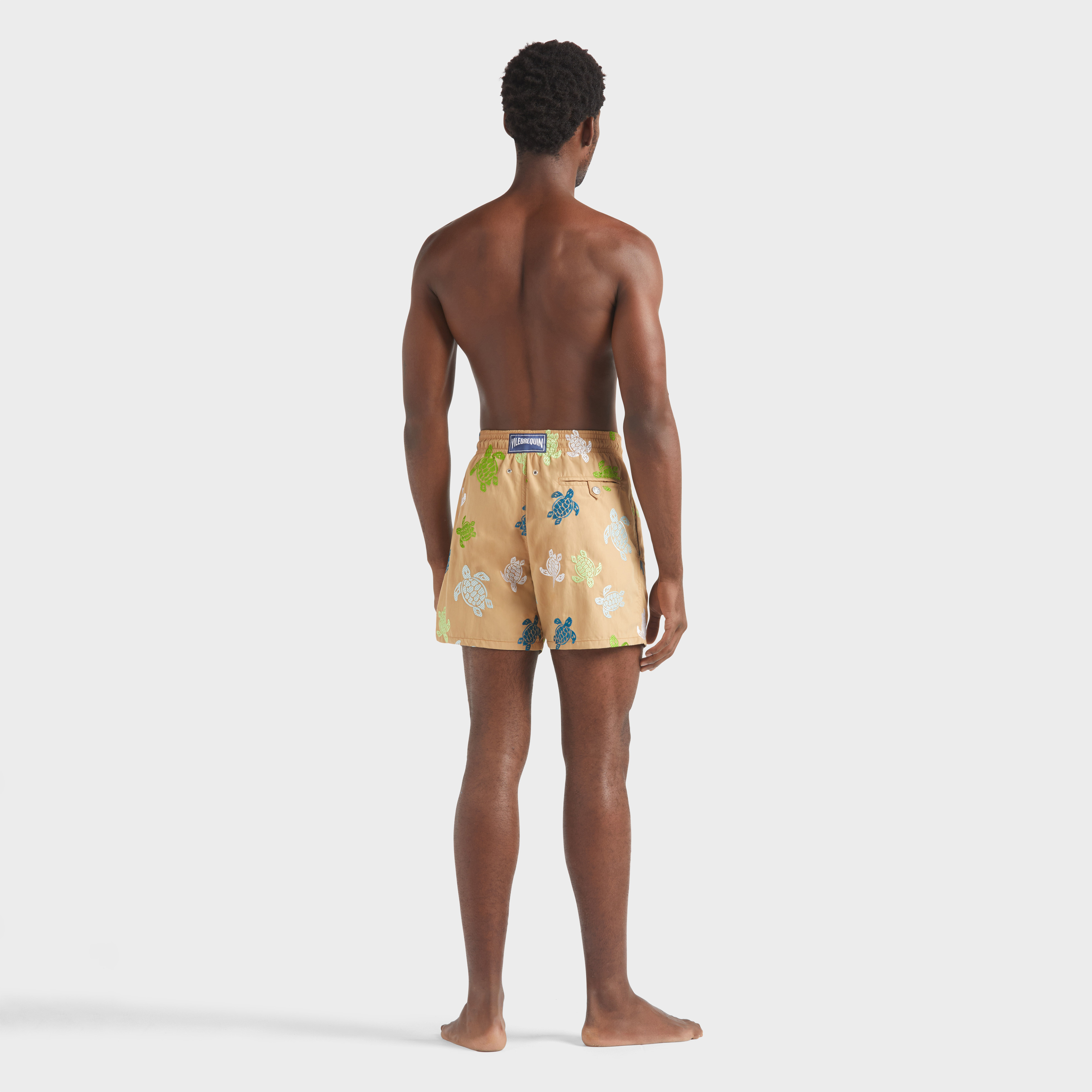 Maillot de Bain Homme Brodé Tortue Multicolore