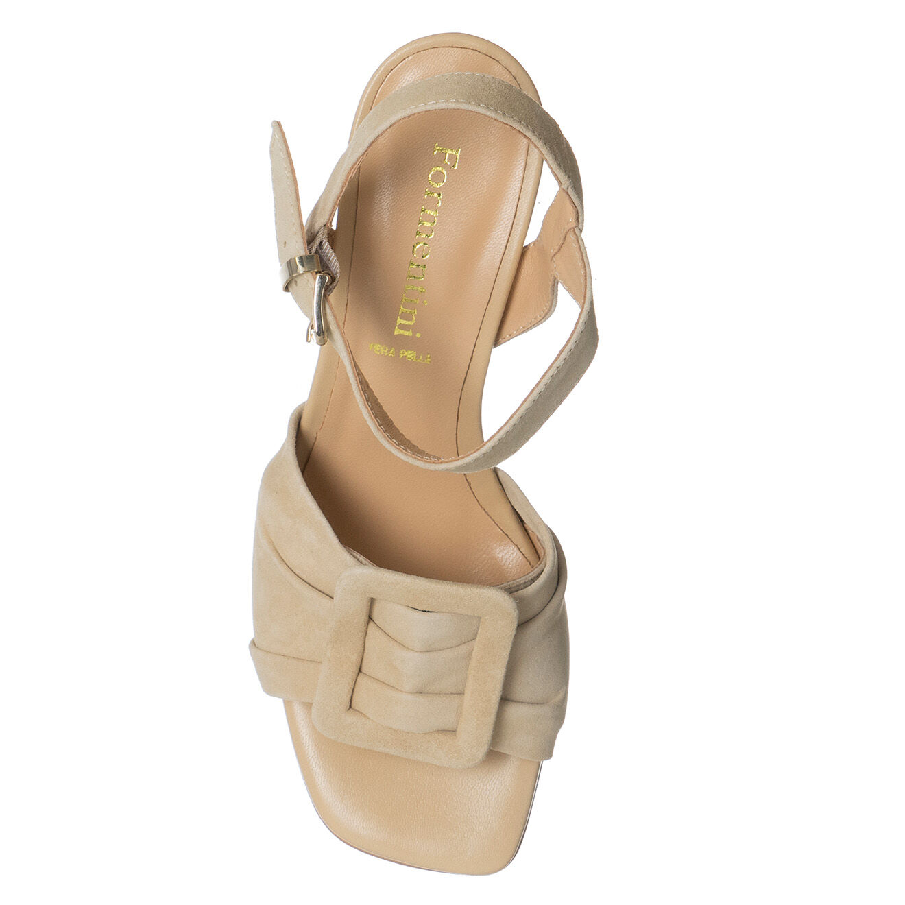 Loretta Pettinari Sandales en Cuir Marza beiges - Talon 7.5 cm
