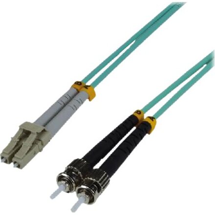 MCL 15m LC/ST OM3 câble InfiniBand et à fibres optiques Couleur aqua
