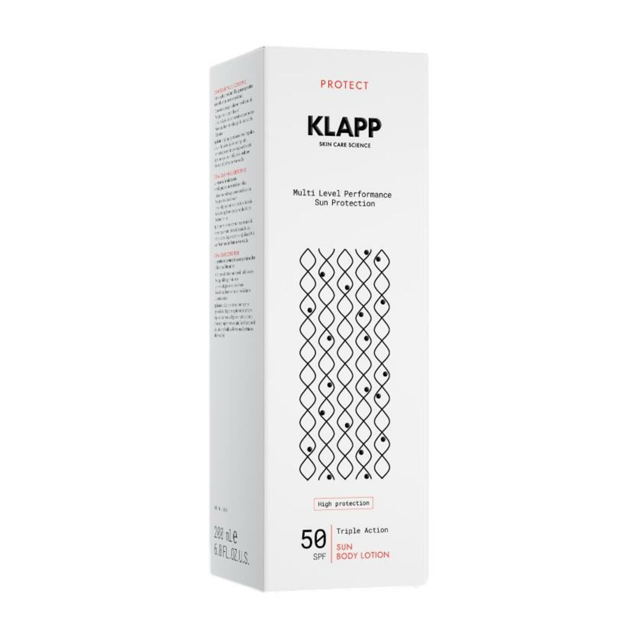 Klapp, Multi Level Performance Sun Protection Triple Action Sun Body Lotion 50 SPF