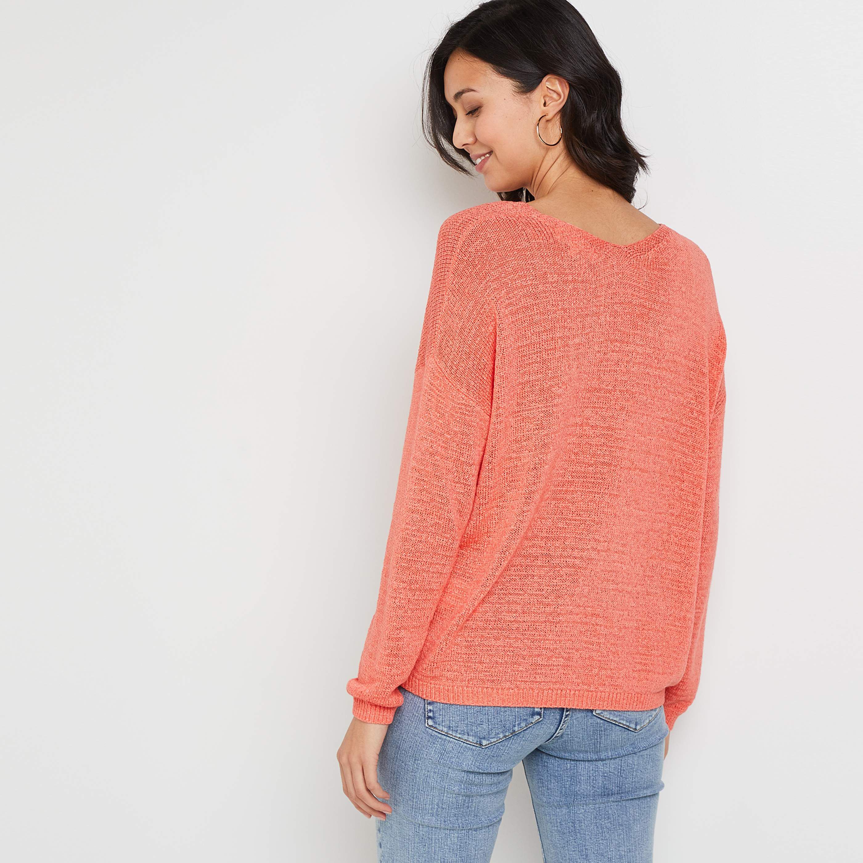 Pull maille col V - PECHE