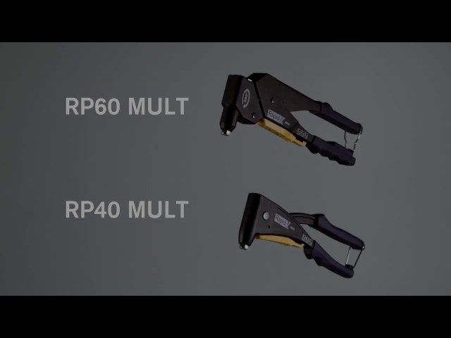 Rapid RP60 Multi Blindklinknageltang in koffer - Aluminium - 3,2/4/4,8mm