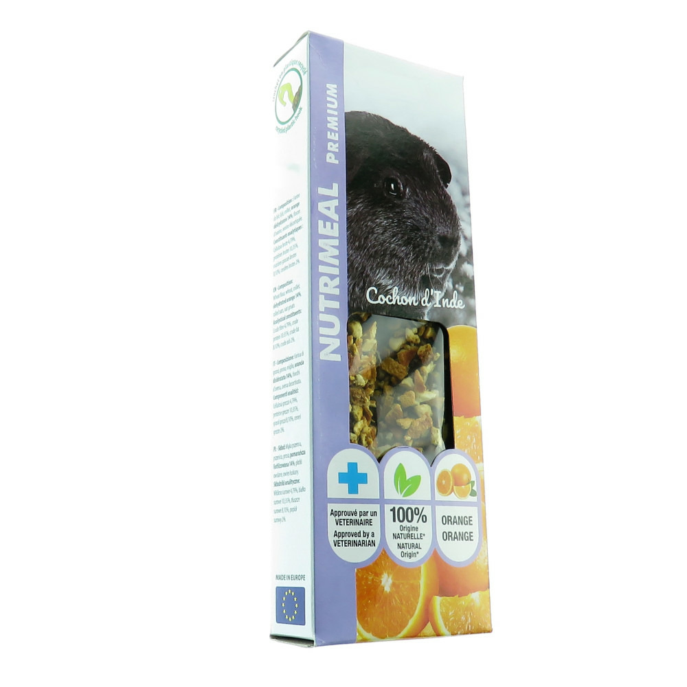 Friandises 2 sticks premium orange pour cochon d'inde, pour rongeur