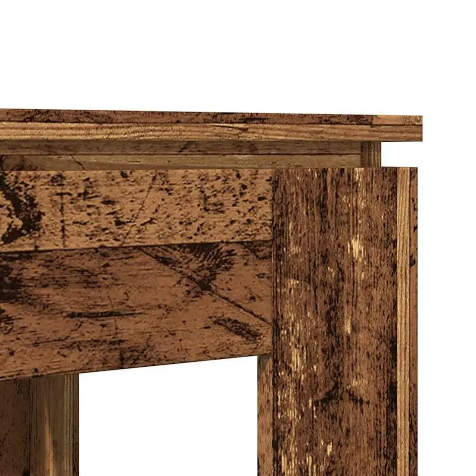 vidaXL Eettafel - Rechthoekige tafel - Oud hout - Bewerkt hout - 120x60x76 cm