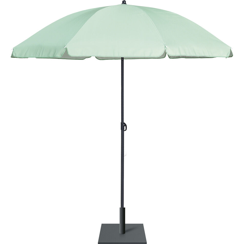 Parasol Sun uni vert clair Ø160xH195cm