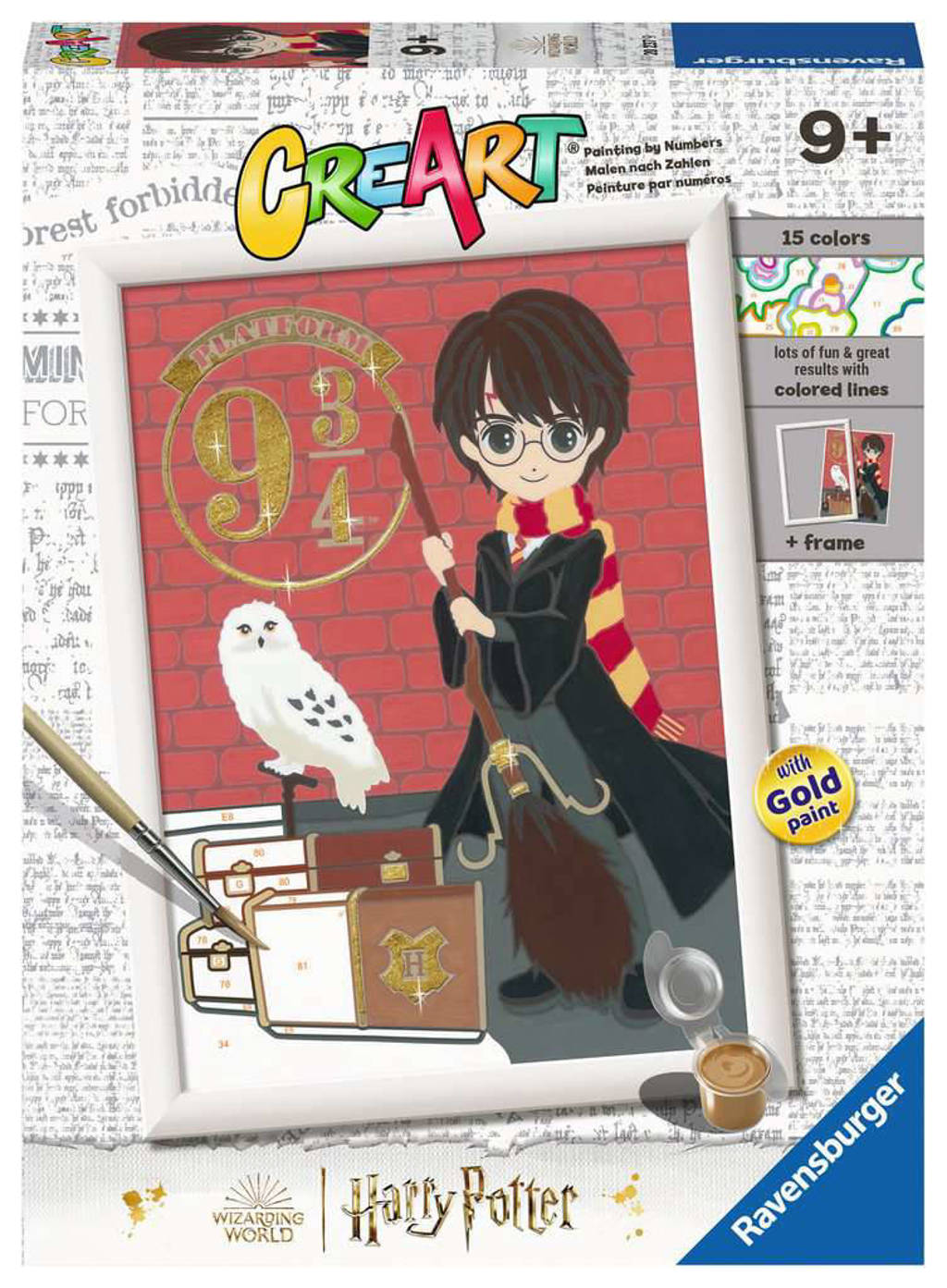 CreArt Harry Potter Magical Journey - Schilderen op nummer voor kinderen