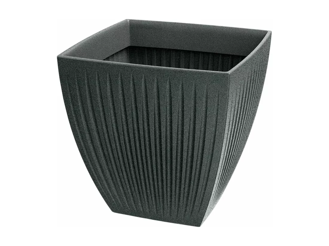 Pot de fleurs Latia Carré MIDL Ø30x30 Granit graphite