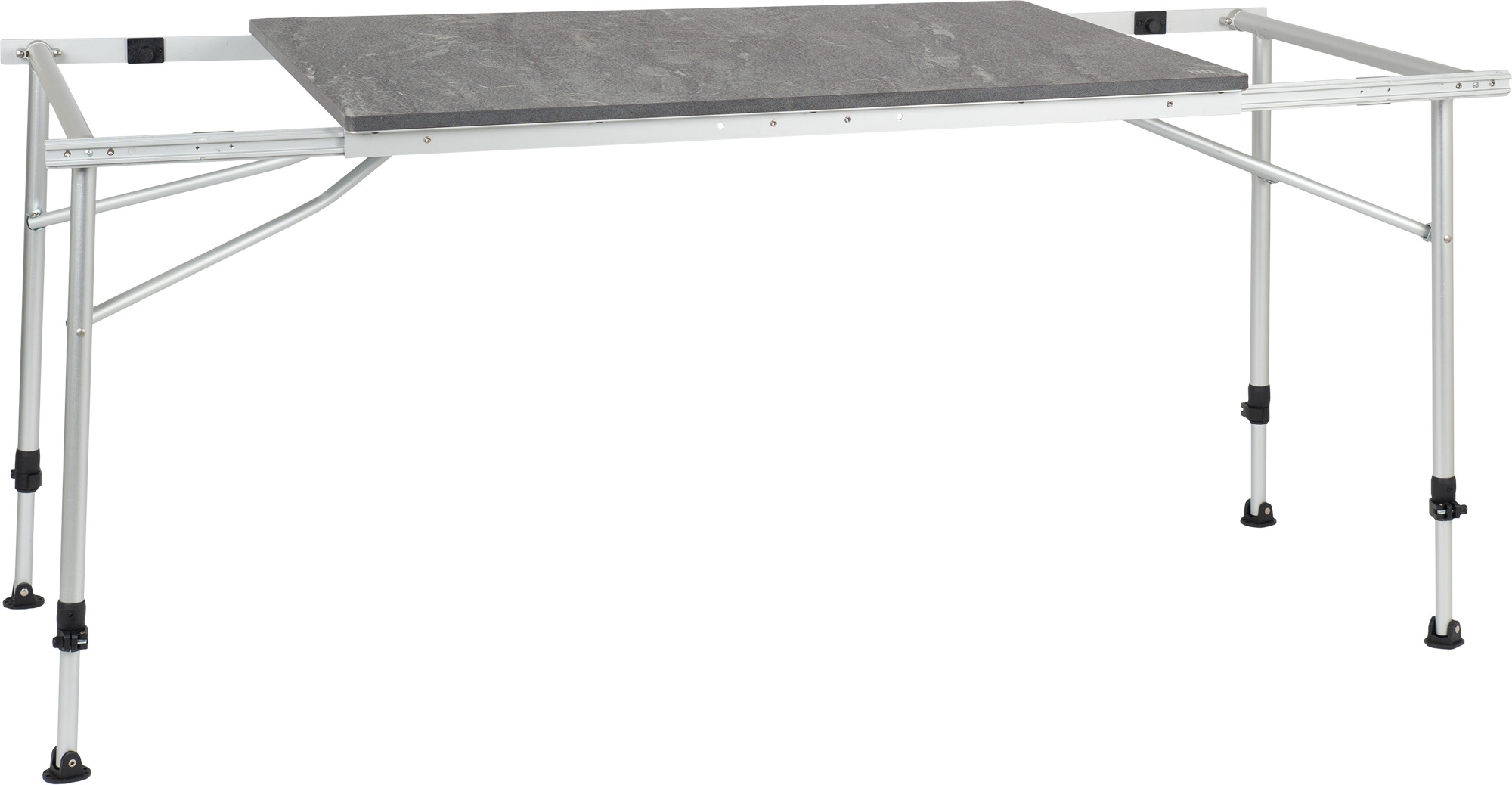 Travellife Sorrento Tisch  ausziehbar 100/140/180cm dunkelgrau